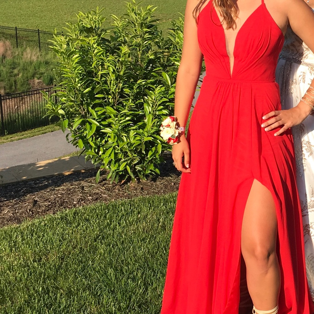 Red prom dress!